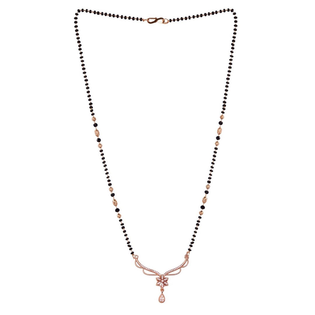 Rose Gold Plated Mangalsutra Pendant for Girls and Women