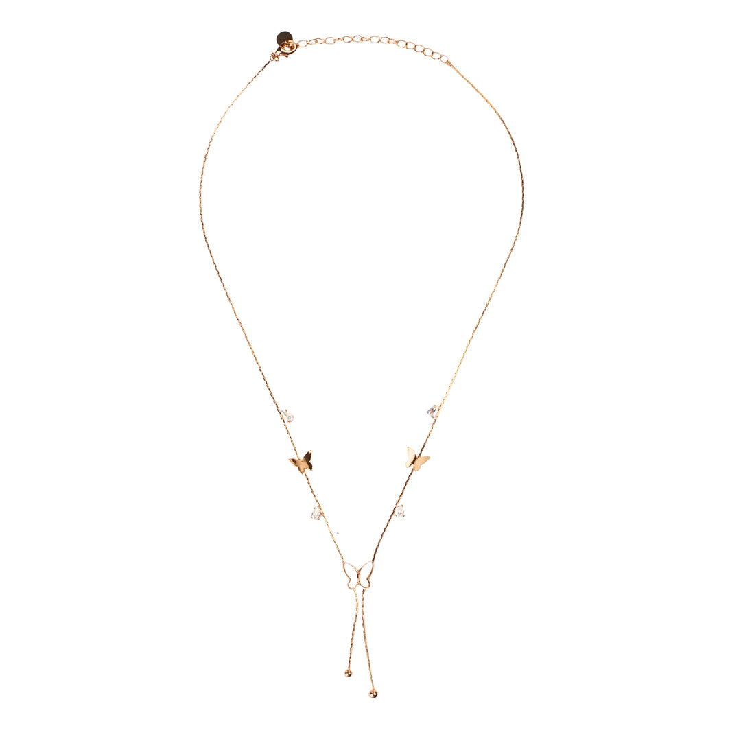 Radiant Butterfly Tassel Necklace