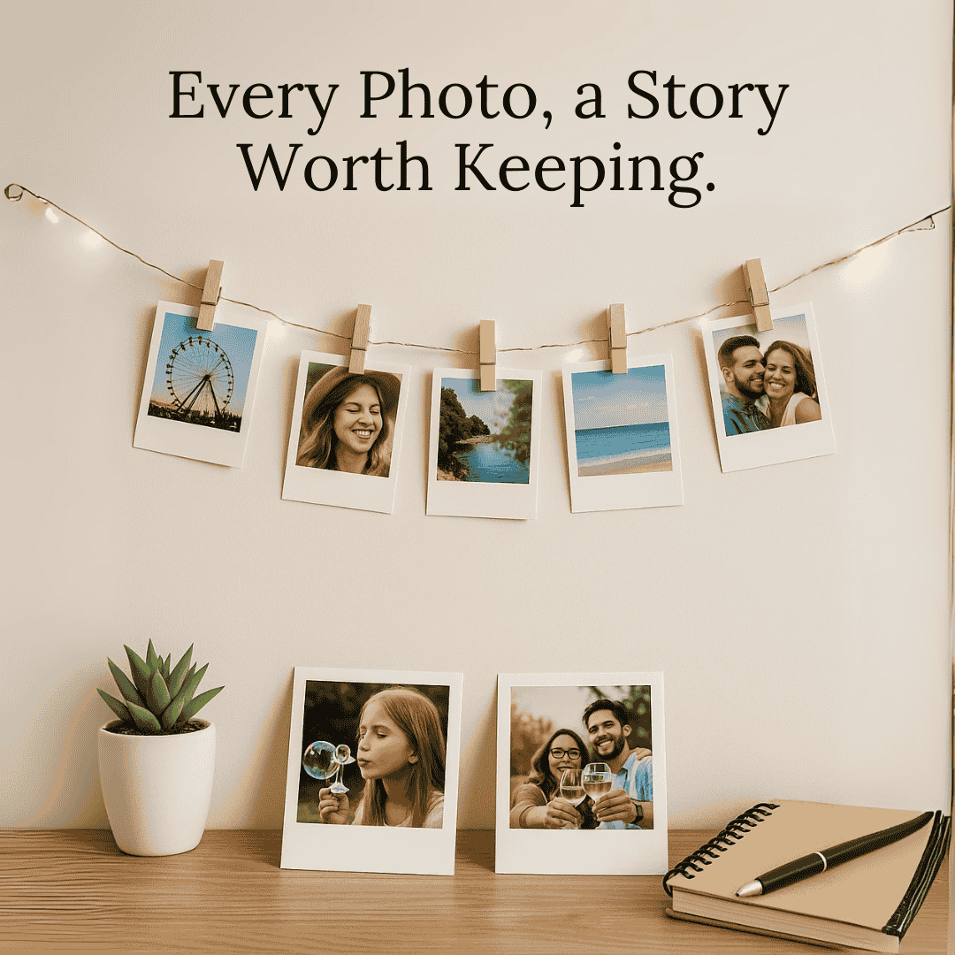 Personalised Classic Magnetic Polaroid Gift Set