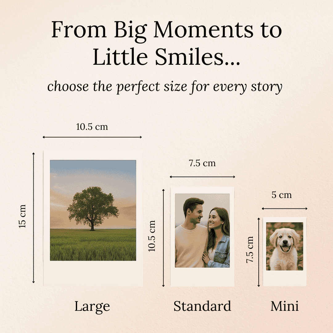 Personalised Classic Magnetic Polaroid Gift Set