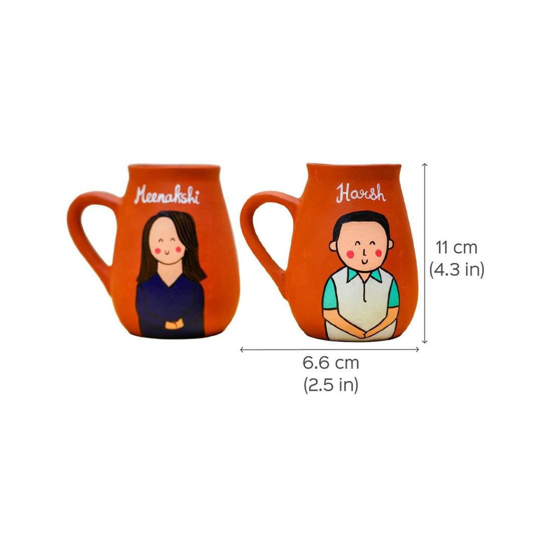 Photo Personalised Terracotta Caricature Rakhi Hamper