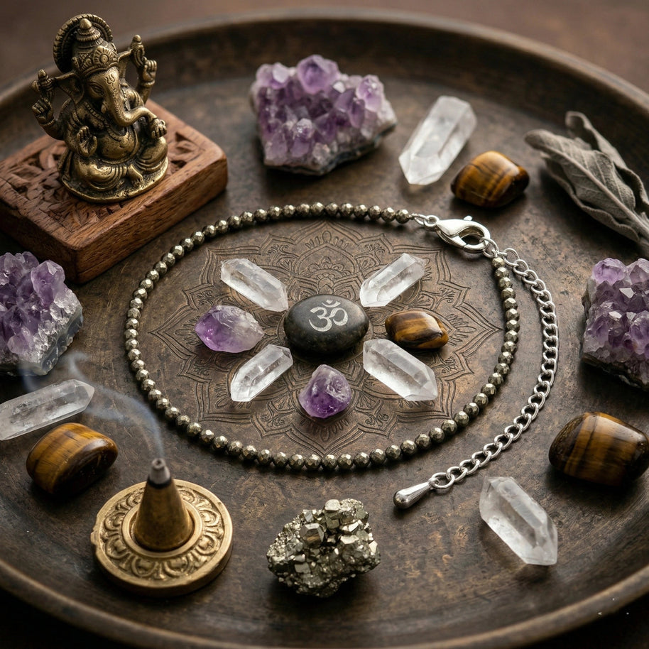 Pyrite Anklet